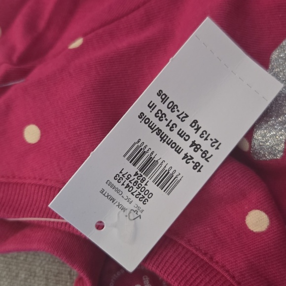 GAP Kids Fuchsia Polka Dot Long Sleeve Tee - Picture 3 of 5